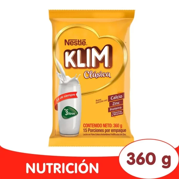 Leche en Polvo Klim Nestle Clasica 360G
