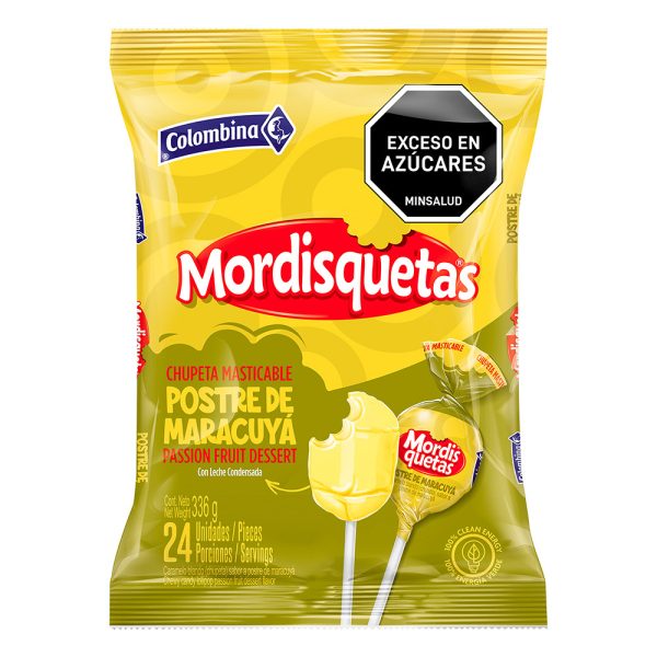 Mordisquetas Postre de Maracuya Colombina 24unds