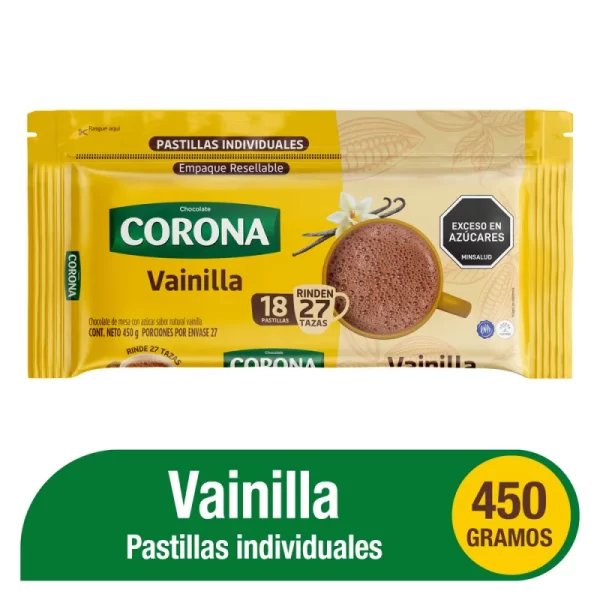 Chocolate Corona Vainilla 450gr