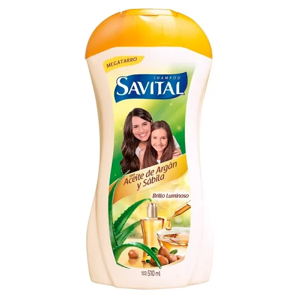Shampoo Savital Aceite de Argan Y Sabila 510ml