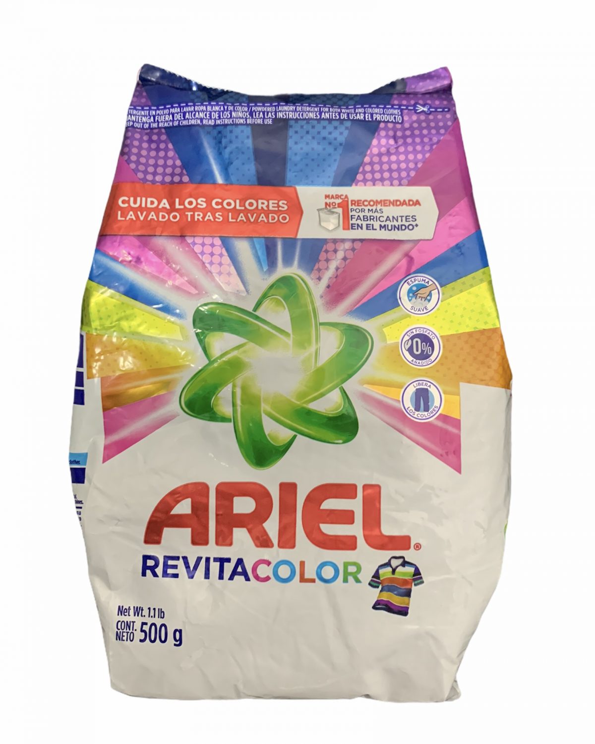 DETERGENTE ARIEL REVITACOLOR X 450GR – SUPERMERCADO METRÓPOLIS 21