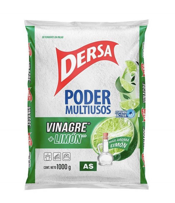 DETERGENTE DERSA VINAGRE + LIMON  X 1000GR