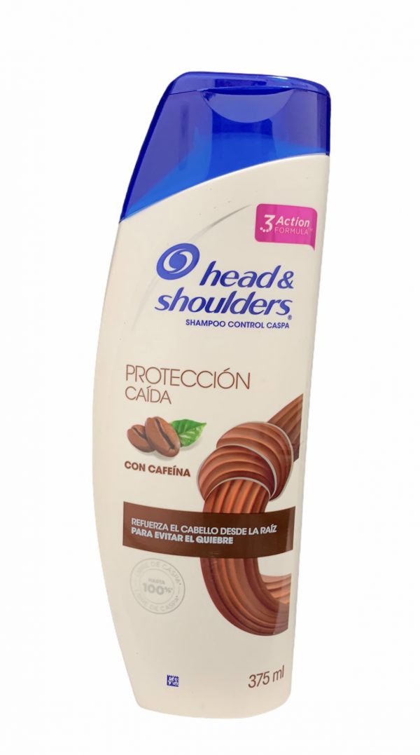 SHAMPOO HEAD Y SHOULDERS PROTECCION CAIDA CON CAFEINA   X 375ML