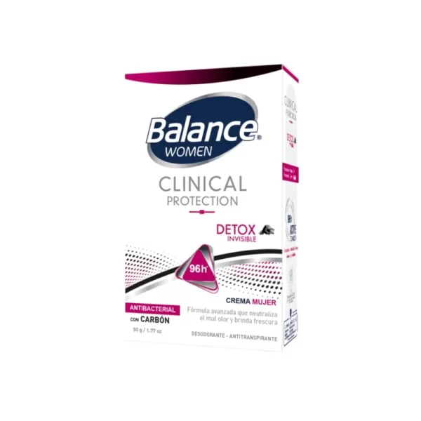 Desodorante Crema Balance Women Clinical Protection Detox 50g