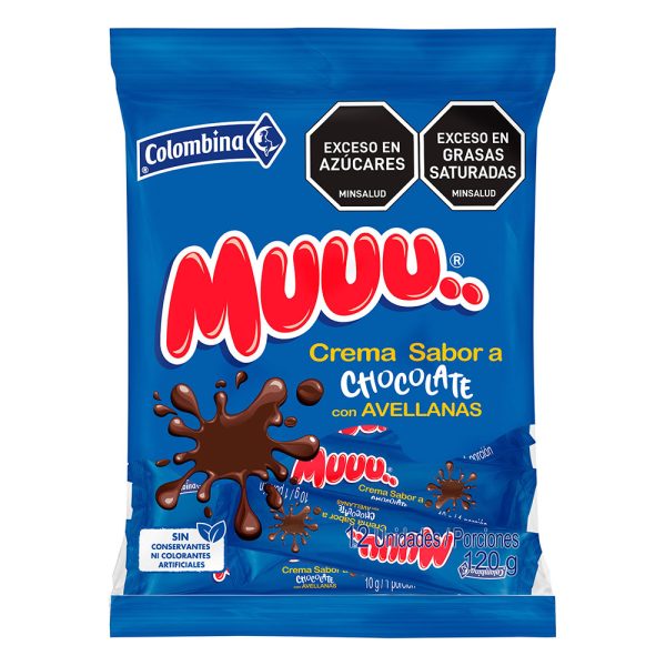 Crema Chocolate Muuu Colombina 12 Uds