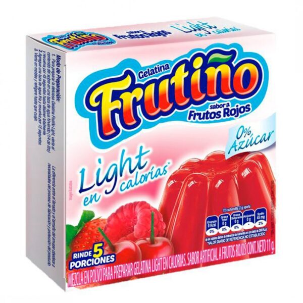 Gelatina Frutiño Light Frutos Rojos 11g