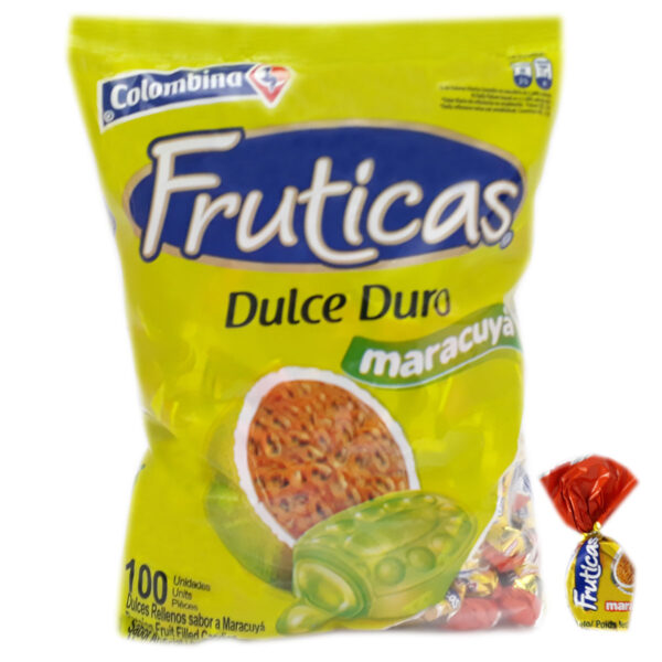 Fruticas Dulce Duro Maracuyá 100 Uds