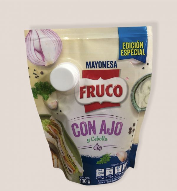 MAYONESA CON AJO Y CEBOLLA FRUCO 130 GR