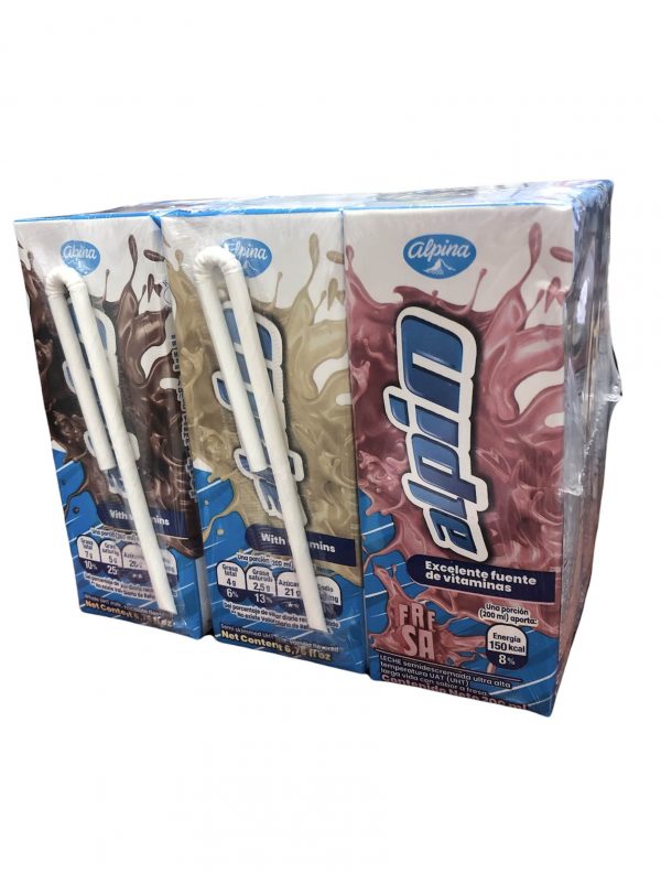 LECHE SEMIDESCREMADA LARGA VIDA ALPIN X 6 UDS * 200 ML C/U