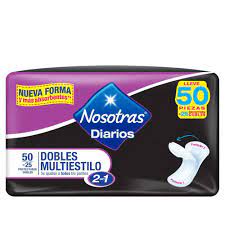 PROTECTORES DIARIOS NOSOTRAS DOBLES MULTIESTILO * 25 UDS