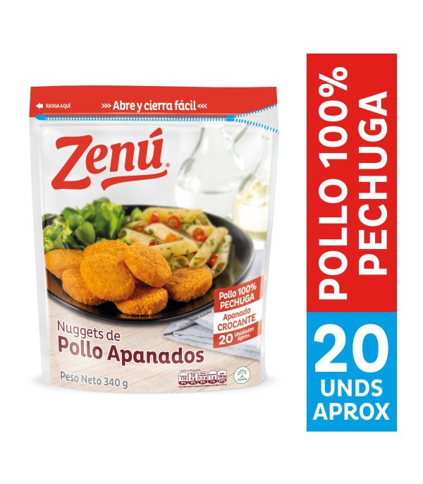 Nuggets de pollo apanados Zenu 340g