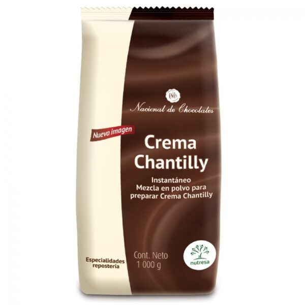 Mezcla En Polvo De Crema Chantilly Nacional De Chocolates 1000g