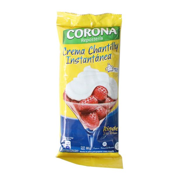 Crema Chantilly Instantánea Corona 80g