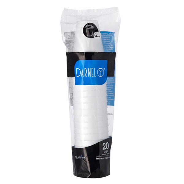 Vaso Desechable Espumado 6oz Darnel 20 Uds