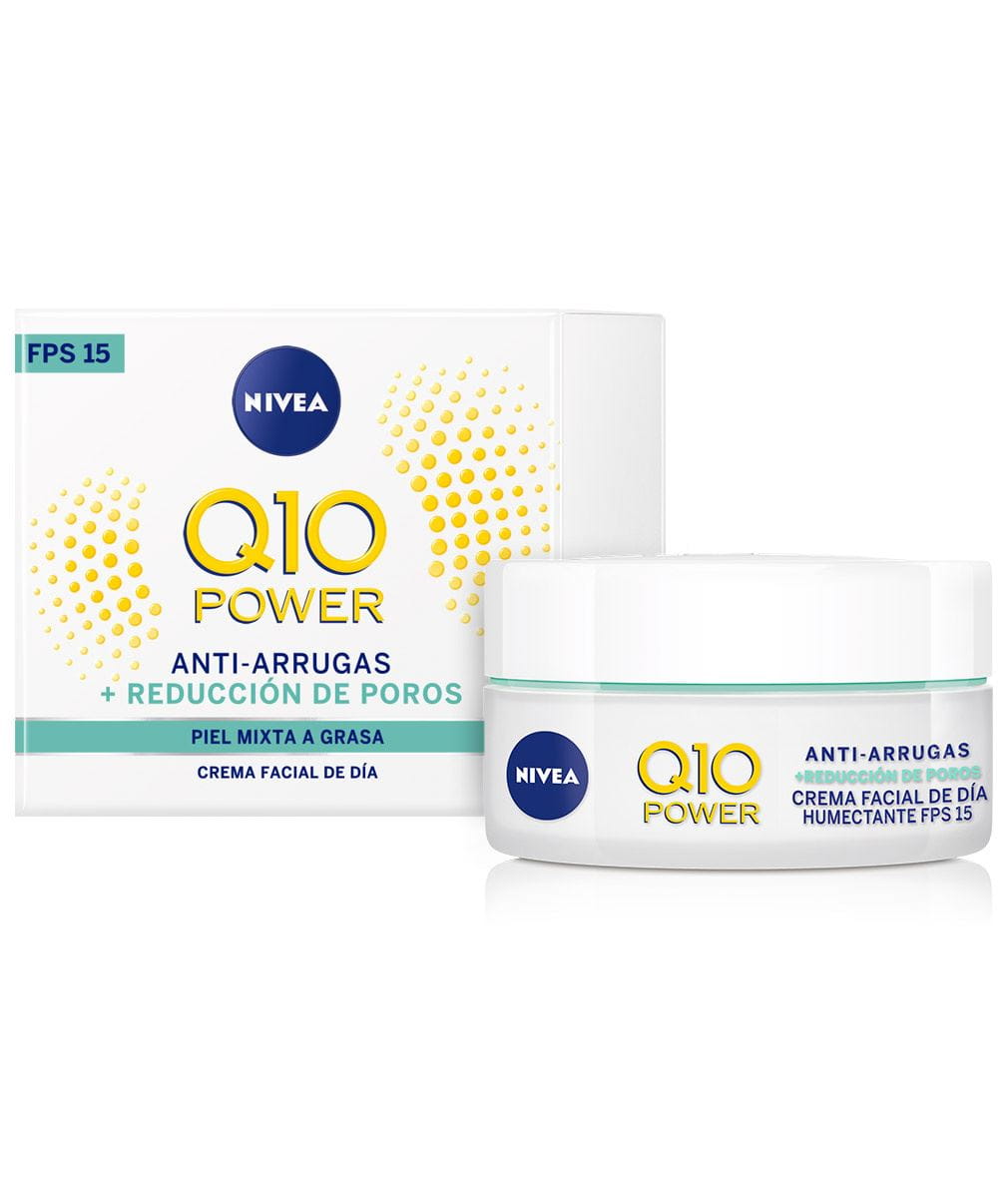 Crema facial día humectante Nivea Q10 power antiarrugas + reducción poros 50ml