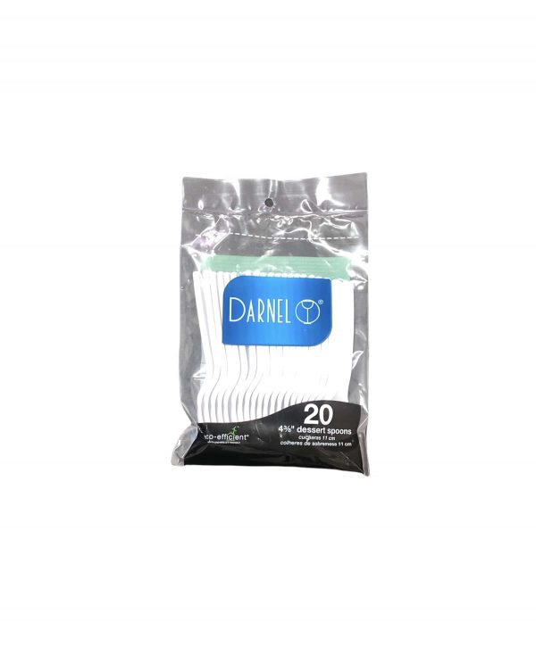 Cuchara Desechable Postre Darnel 20 Uds