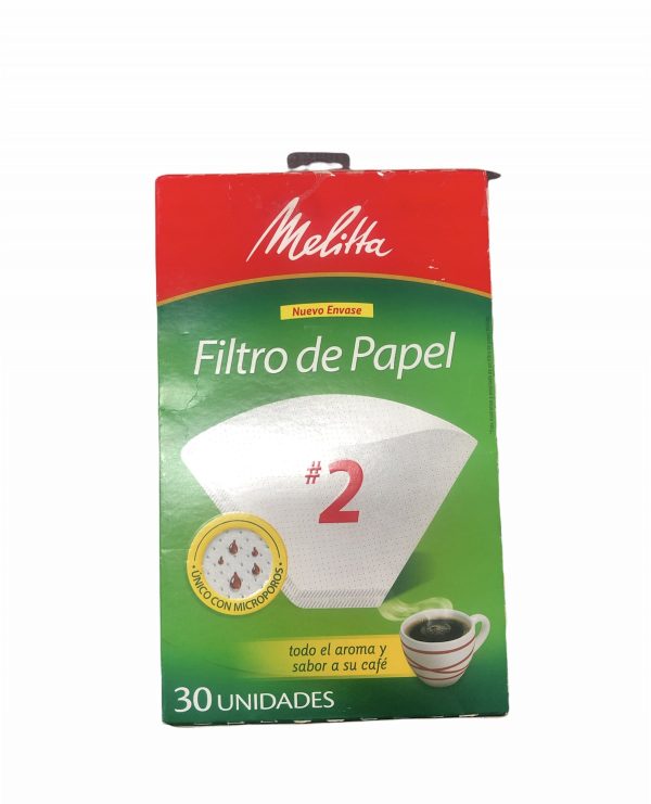 Filtro De Papel #2 Melitta 30 Uds