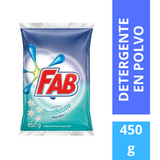 Detergente en Polvo Fab Suavizante Aloe Vera x 450ml