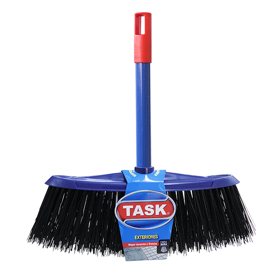 Escoba dura para exteriores c/metálico Task