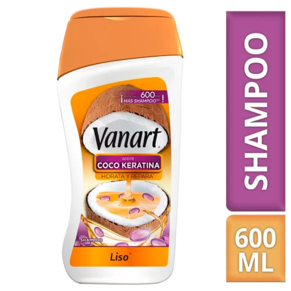 Shampoo Vanart Coco Keratina Liso 600ml