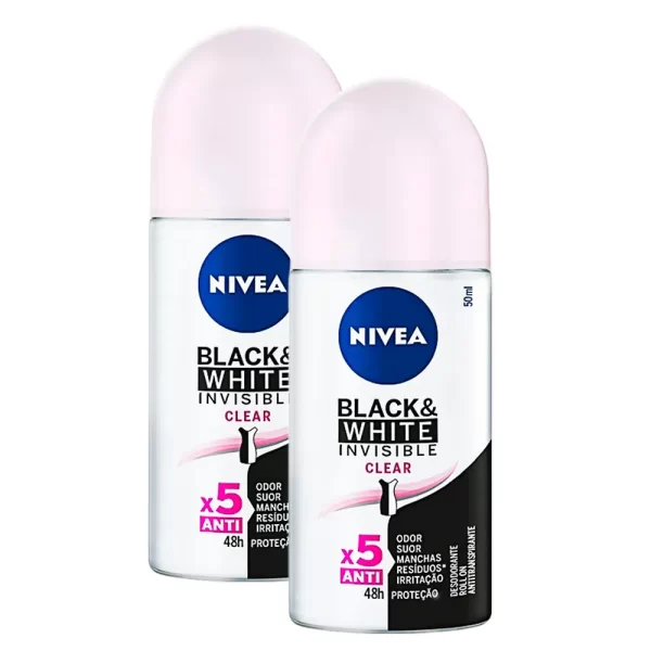 Desodorante Nivea Invisible Black & White Super Oferta x 2
