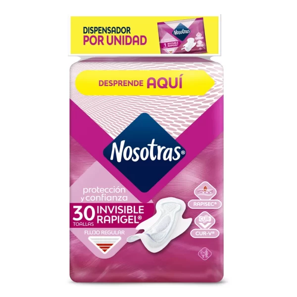 Toallas Nosotras Invisible Rapigel 30 und