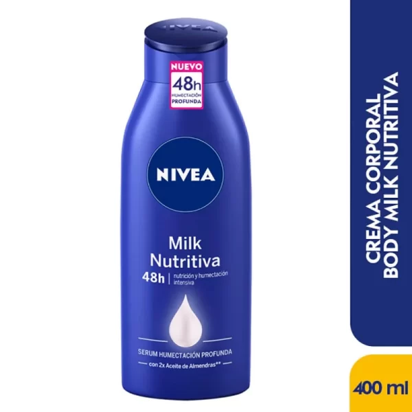 Crema Nivea Milk Nutritiva 400ml
