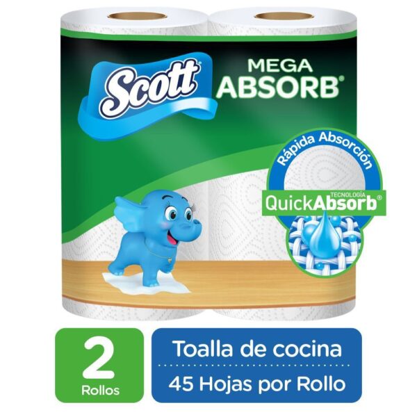 Toallas De Cocina Scott 45 hojas x Rollo