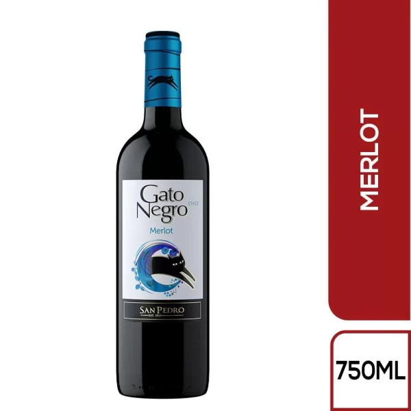 Vino Gato Negro Merlot 750ml