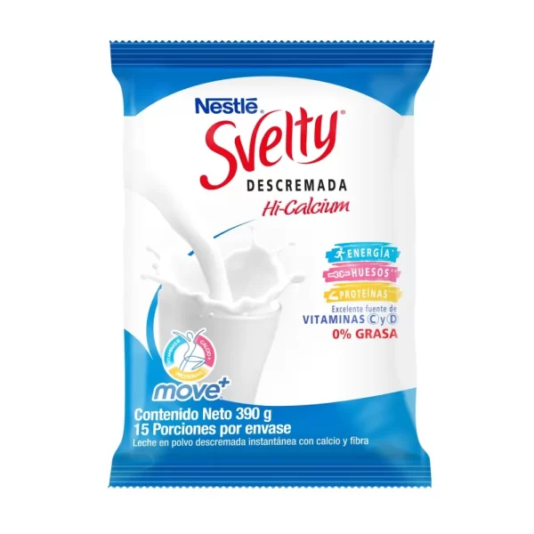 Leche en Polvo Descremada Svelty Nestle 390gr