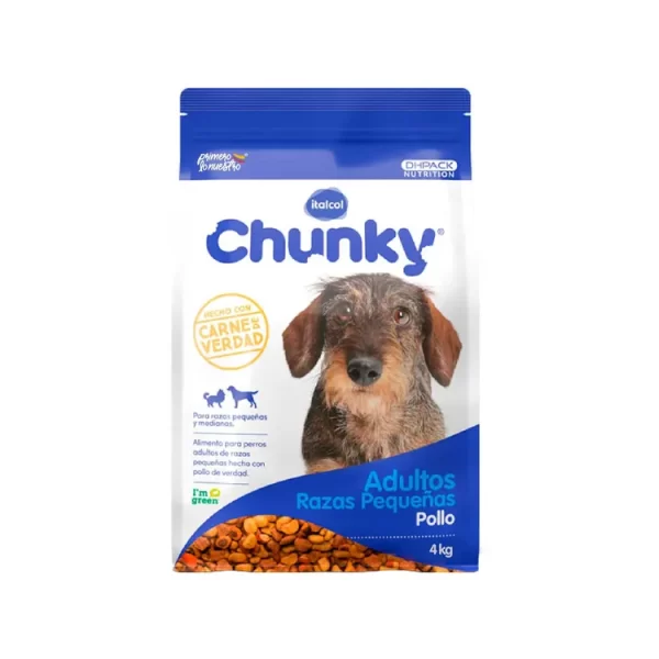 Concentrado Chunky Adulto Razas Peq Pollo 4kg
