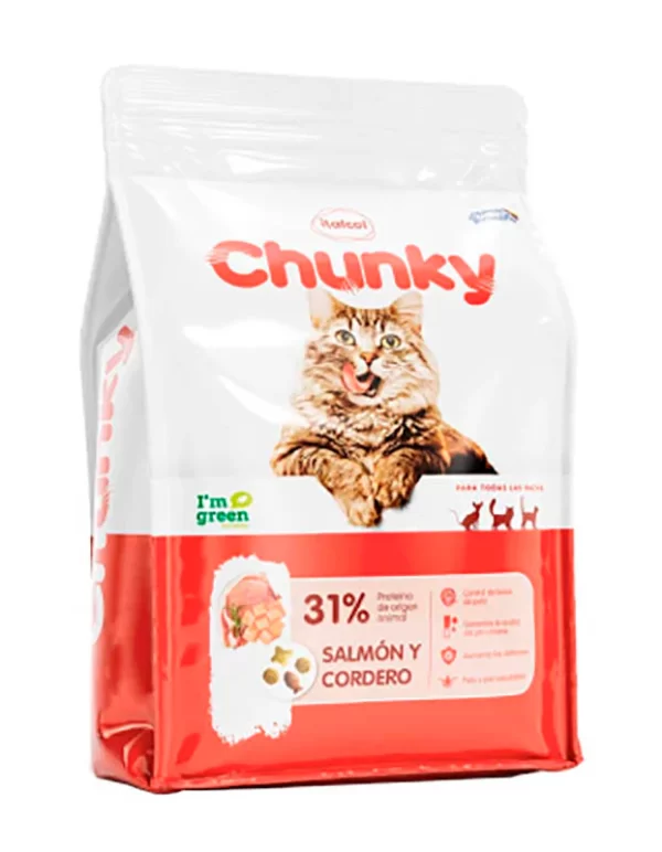 Concentrado Chunky Gato Salmon y Cordero 500gr