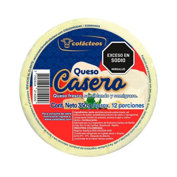 Queso Casero Colacteos 350gr