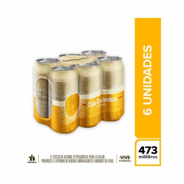 Cerveza Club Colombia Dorada 6x473ml