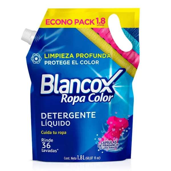 Detergente Liquido Blancox Ropa Color 1.8 Lts