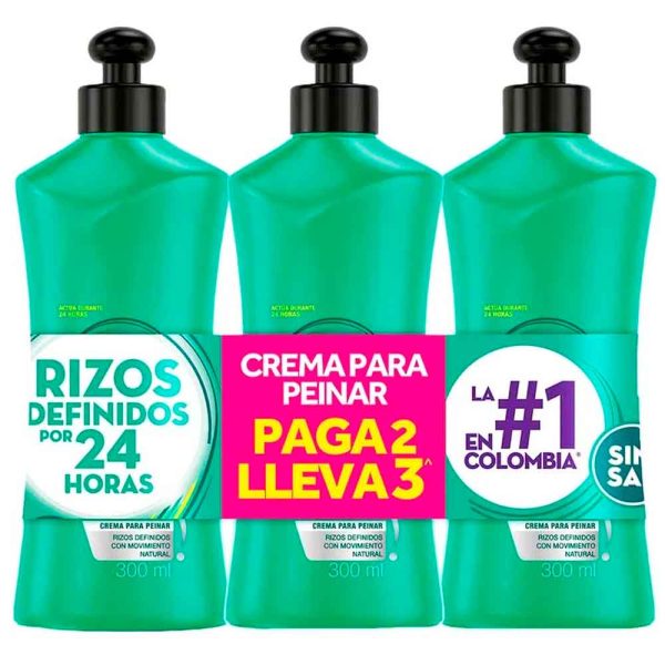 Crema para peinar SEDAL rizos 3x300 ml c/u precio especial