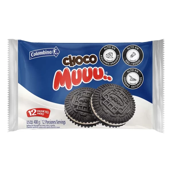 Galleta Choco Muuu Colombina 12 paq