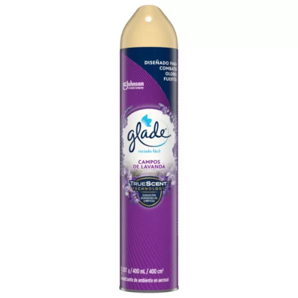 Ambientador Glade aerosol Campos de Lavanda 400cc