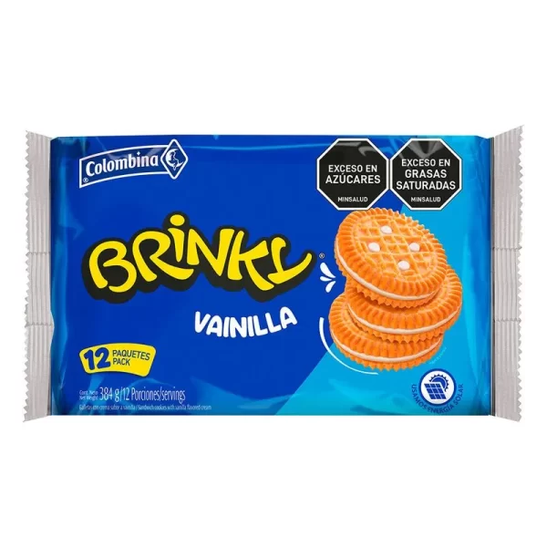 Galleta Brinky Colombina Vainilla 12 paq