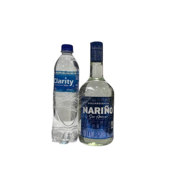 Aguardiente Nariño 750ml Gratis Botella de Agua 600ml