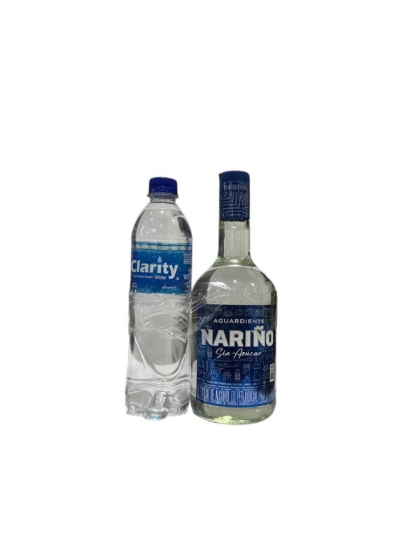 Aguardiente Nariño 750ml Gratis Botella de Agua 600ml