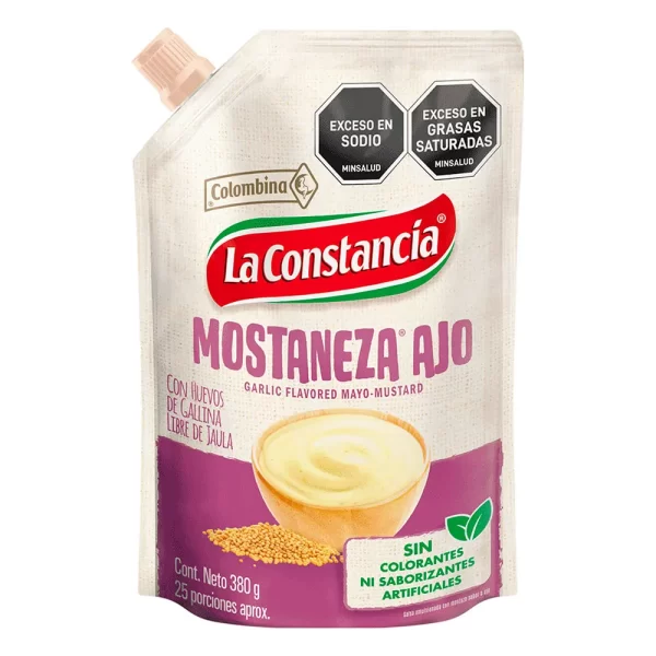 Salsa La Constancia Mostaneza Ajo 380gr