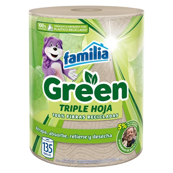 Toalla de Cocina Familia Green 135 hojas
