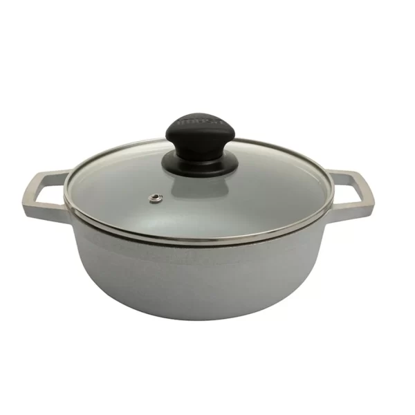 Caldero IMUSA 24 cm con tapa de vidrio