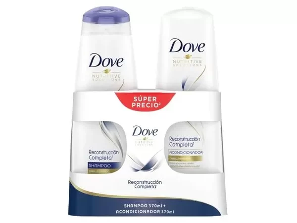 Shampoo Dove Reconstruccion Completa 370ml + Acondicionador 370ml
