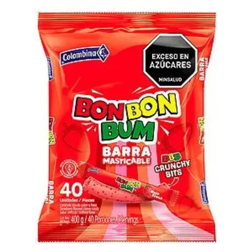 Barra Masticable Bon Bon Bum Colombina 40 unds