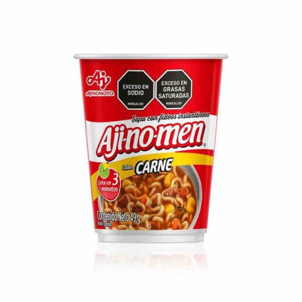 Sopa Instantanea Ajinomen Carne Vaso 49gr