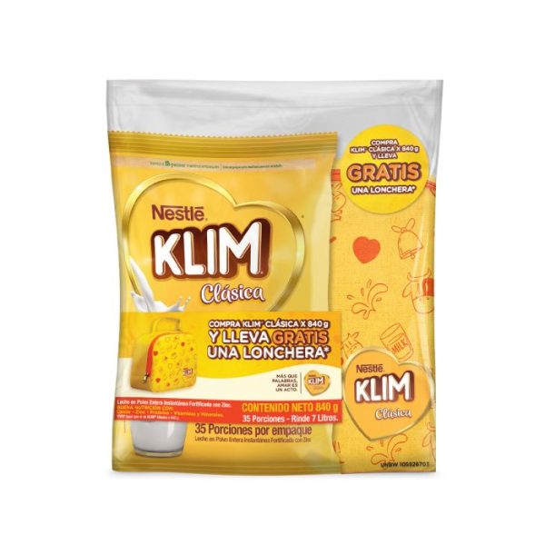 Leche Klim Clasica Instantanea 840gr Gratis Lonchera