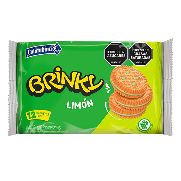 Galleta Brinky Colombina Limon 12 paq