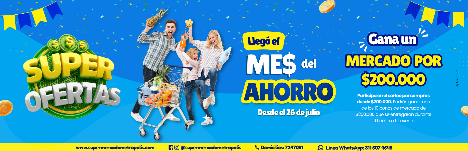 Banner principal Metropolis sitio web
